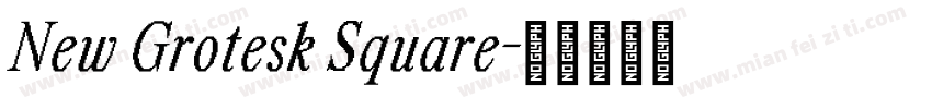 New Grotesk Square字体转换